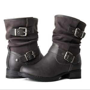 Globalwin grey combat boots